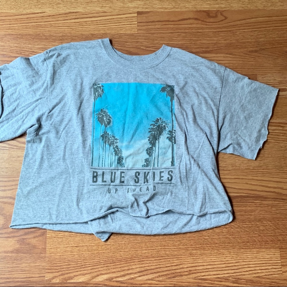 graphic cropped tee